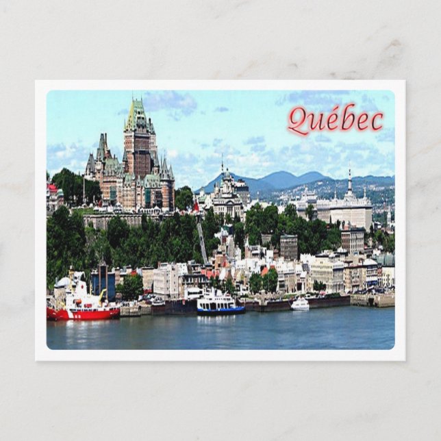 Cartão Postal Canadá - Quebec - Cidade - (Frente)
