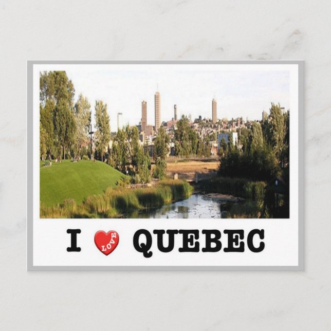 Cartão Postal Canadá - Quebec - I Love - (Frente)