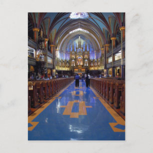 Cartão Postal Canadá, Quebec, Montreal. Interior de Notre 3