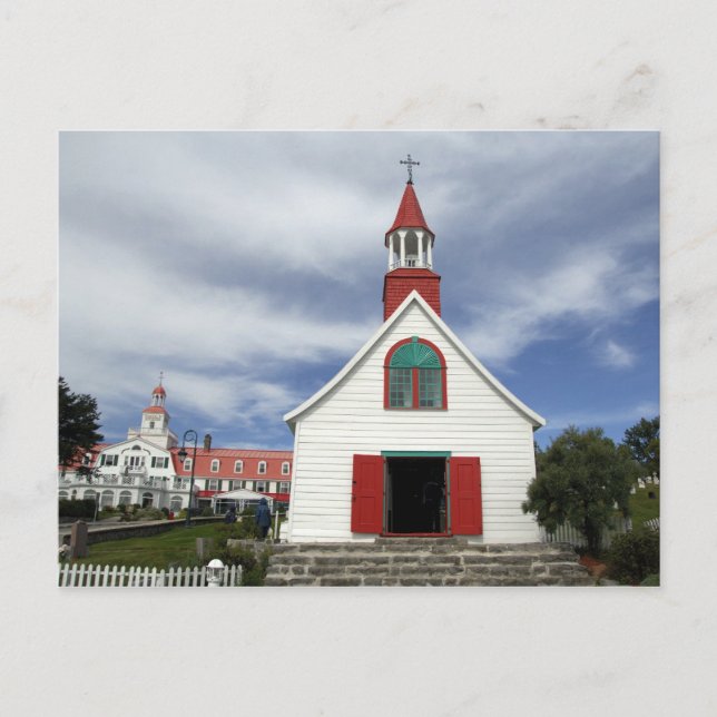 Cartão Postal Canadá, Quebec, Tadoussac. Petite Chapelle (Frente)