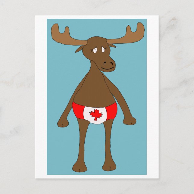 Cartão Postal Canadiano, Eh? Moose (Frente)