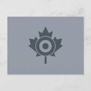 Cartão Postal Canadiano Maple Leaf Roundel Mod CANADA