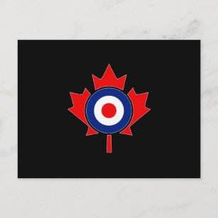 Cartão Postal Canadiano Maple Leaf Roundel Mod CANADA