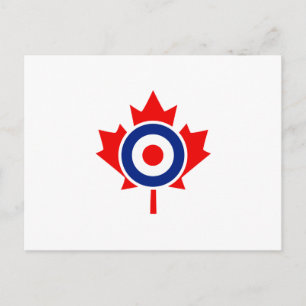 Cartão Postal Canadiano Maple Leaf Roundel Mod CANADA