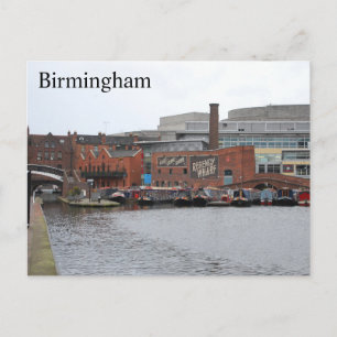 Cartão Postal Canais de Birmingham