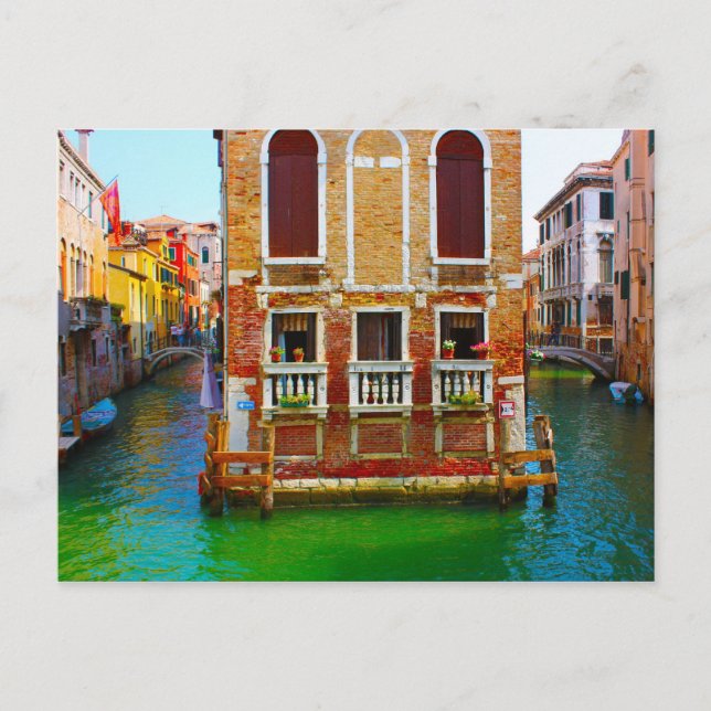 Cartão Postal Canais de Veneza (Frente)