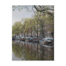 Canais em Amsterdã, Holanda