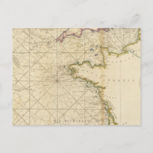 Cartão Postal Canal Britânico do Golfo da Biscaia