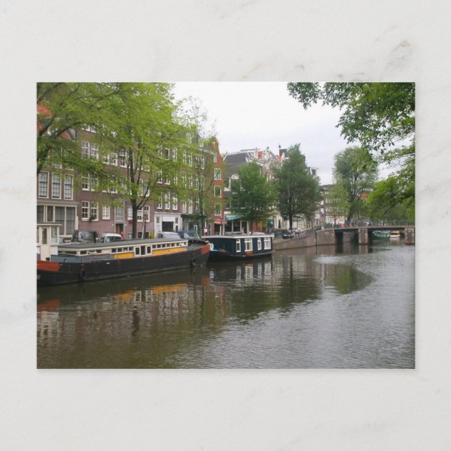 Cartão postal Canal de Amsterdã (Frente)
