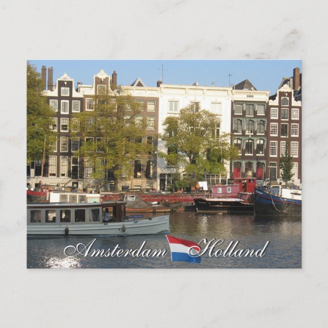 Cartão postal Canal de Amsterdã (Frente)
