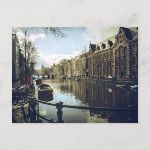 Cartão Postal Canal de Amsterdã
