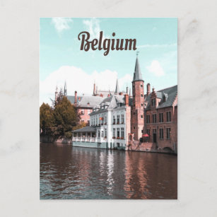 Cartão Postal Canal de Bruxelas Bélgica