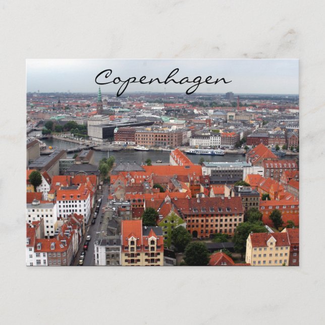 Cartão Postal canal de copenhagen (Frente)