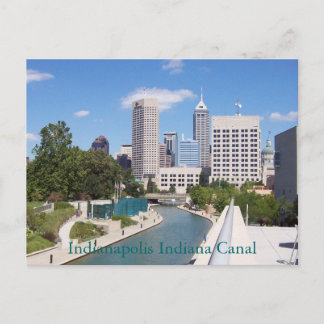 Cartão Postal Canal de Indianapolis Indiana