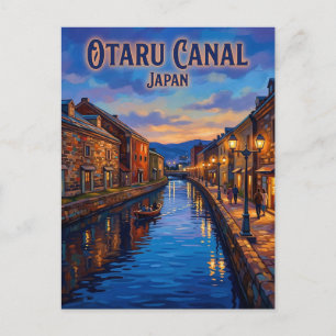 Cartão Postal Canal de Otaru Japão