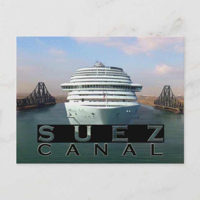 Cartão Postal Canal de Suez (Frente)
