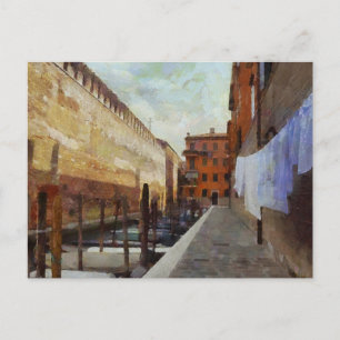 Cartão Postal Canal em Veneza
