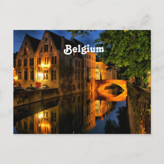 Cartão Postal Canal na Bélgica