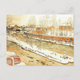Cartão Postal Canal na neve