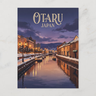 Cartão Postal Canal Otaru Japão