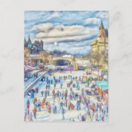 Cartão Postal Canal Rideau Ottawa Canadá