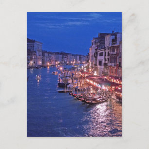 Cartão Postal Canale Grand em Veneza Itália