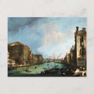 Cartão Postal Canaletto O Grande Canal de Veneza