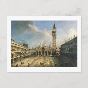 Cartão Postal Canaletto Piazza San Marco Fine Vintage