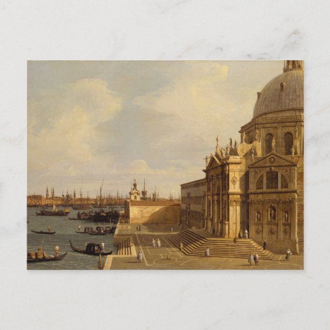 Cartão Postal Canaletto | Veneza: Papais noeis Maria della Salut (Frente)