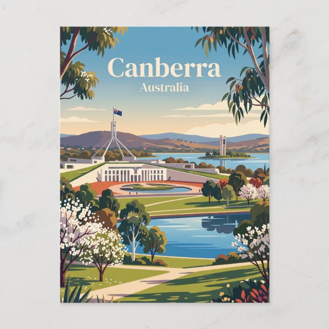 Cartão Postal Canberra, Austrália (Frente)