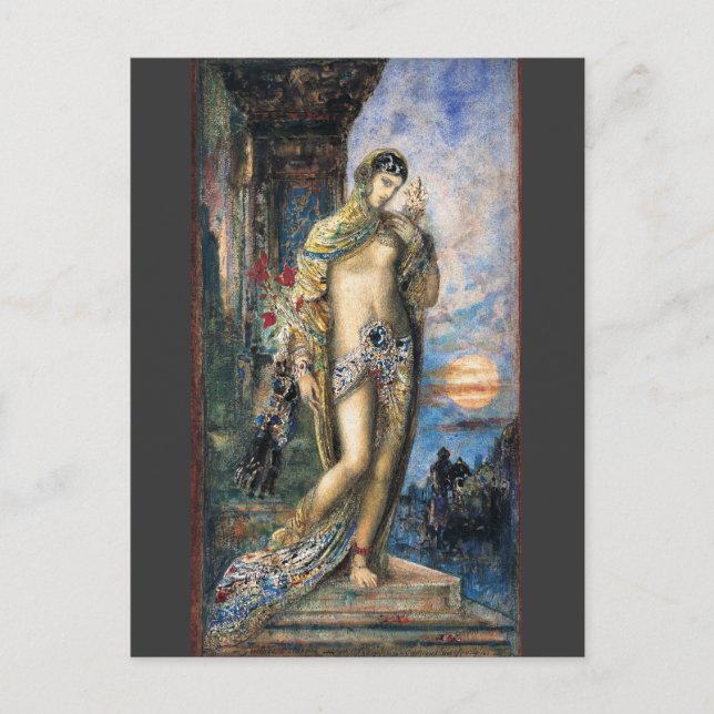 Cartão Postal Canção de Canções de Gustave Moreau (Frente)