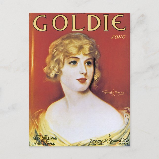Cartão Postal Canção Goldie (Frente)