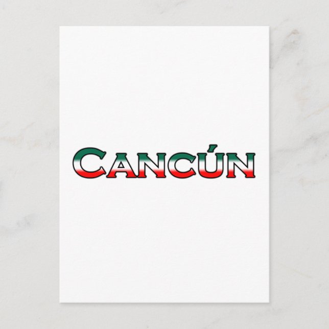 Cartão Postal Cancelar (logotipo de texto) (Frente)