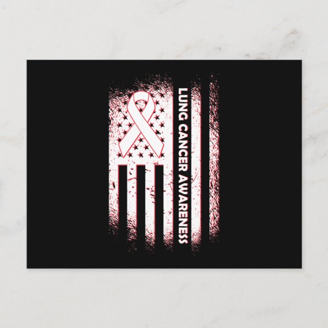 Cartão Postal Cancer Awareness Survivor Lung Cancer Awareness Fi (Frente)