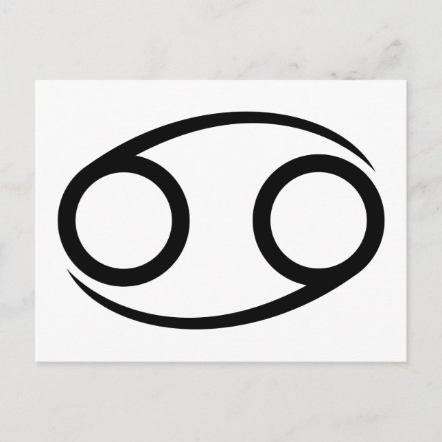 Cartão Postal cancer-caranguejo-grego horoscópio zodiaco (Frente)