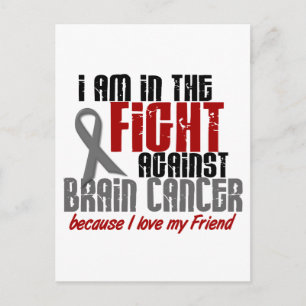 Cartão Postal Cancer Cérebro NA LUTA 1 Amigo