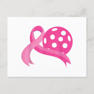 Cartão Postal Cancer De Fita Coração Cor-de-Rosa Bonito, Picleba