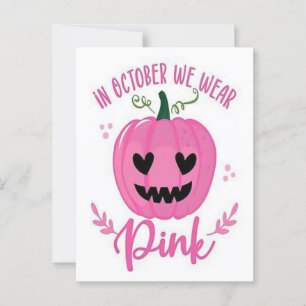 Cartão Postal Câncer de Mama 2025–Laço Pink Inspirador Conscient