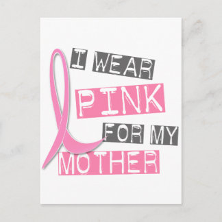 Cartão Postal Cancer De Mama Eu Visto Rosa Para Minha Mãe 37