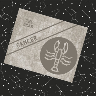 Cartão Postal Cancer de Sinais da Coleção Zodiac