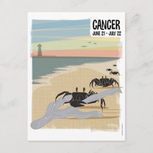 Cartão Postal Cancer do Caranguejo Zodiac