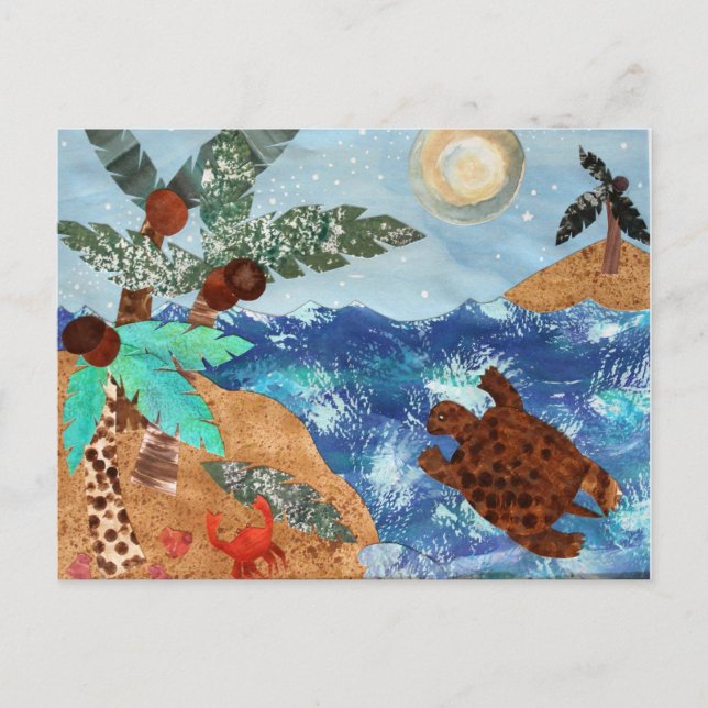 Cartão Postal Canções Noturnas de Turtle Island (Frente)