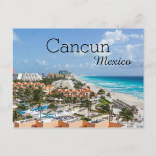 Cartão Postal Cancún de Férias de Praia Tropicais México