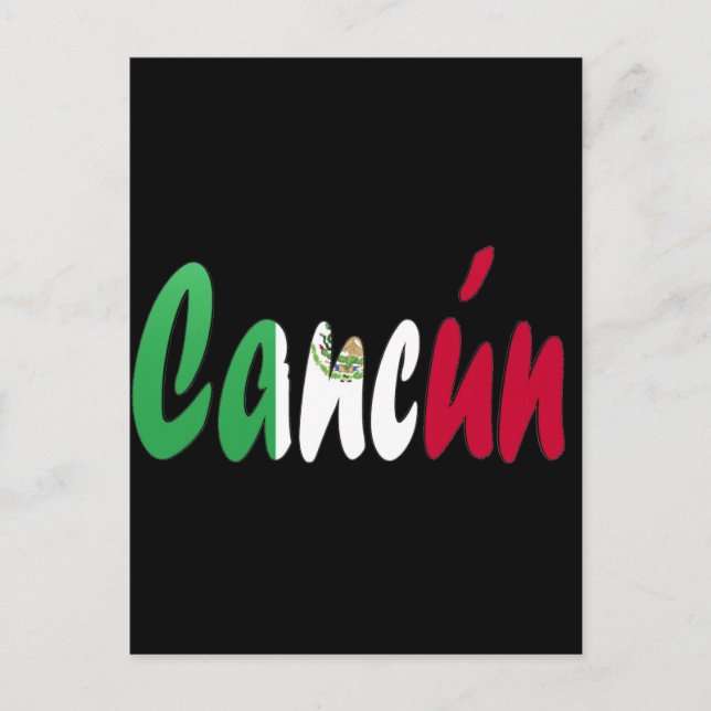Cartão Postal Cancun, México (Frente)