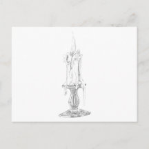 Candle Postcard