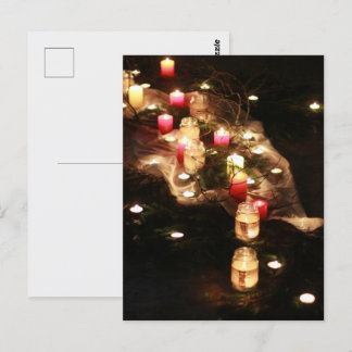 Cartão Postal Candlelit Path Postcard Design - Personalizável