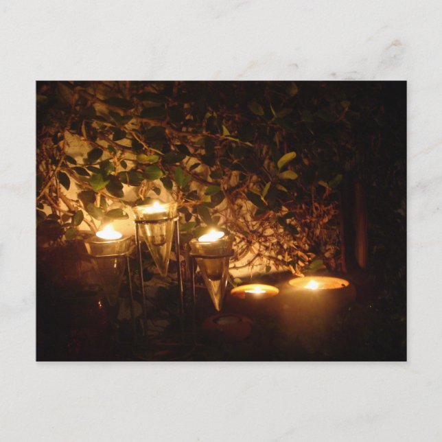 Cartão Postal Candlelit Patio (Frente)