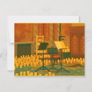 Cartão Postal Candlelit Prelude - Music Room, Brighton Pavilion