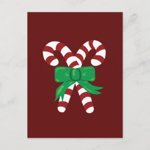Cartão Postal Candy Canes