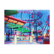 Candy Colour Vintage Rollercoaster